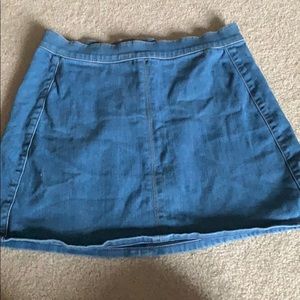 Denim mini skirt